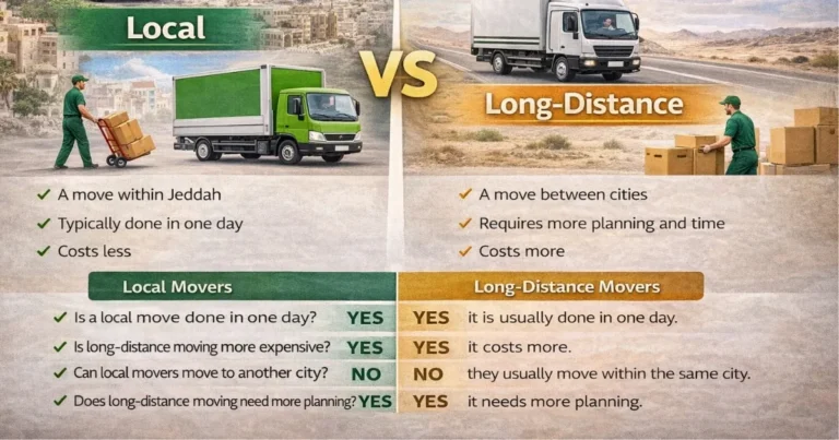 Local vs Long Distance Movers